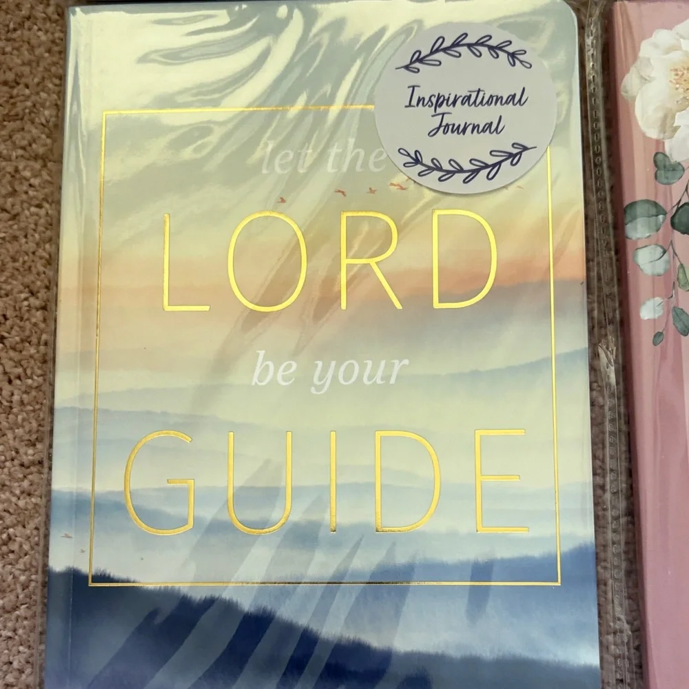 Christian Inspirational Journals Set with Gold Accents